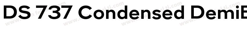 DS 737 Condensed DemiBold字体转换